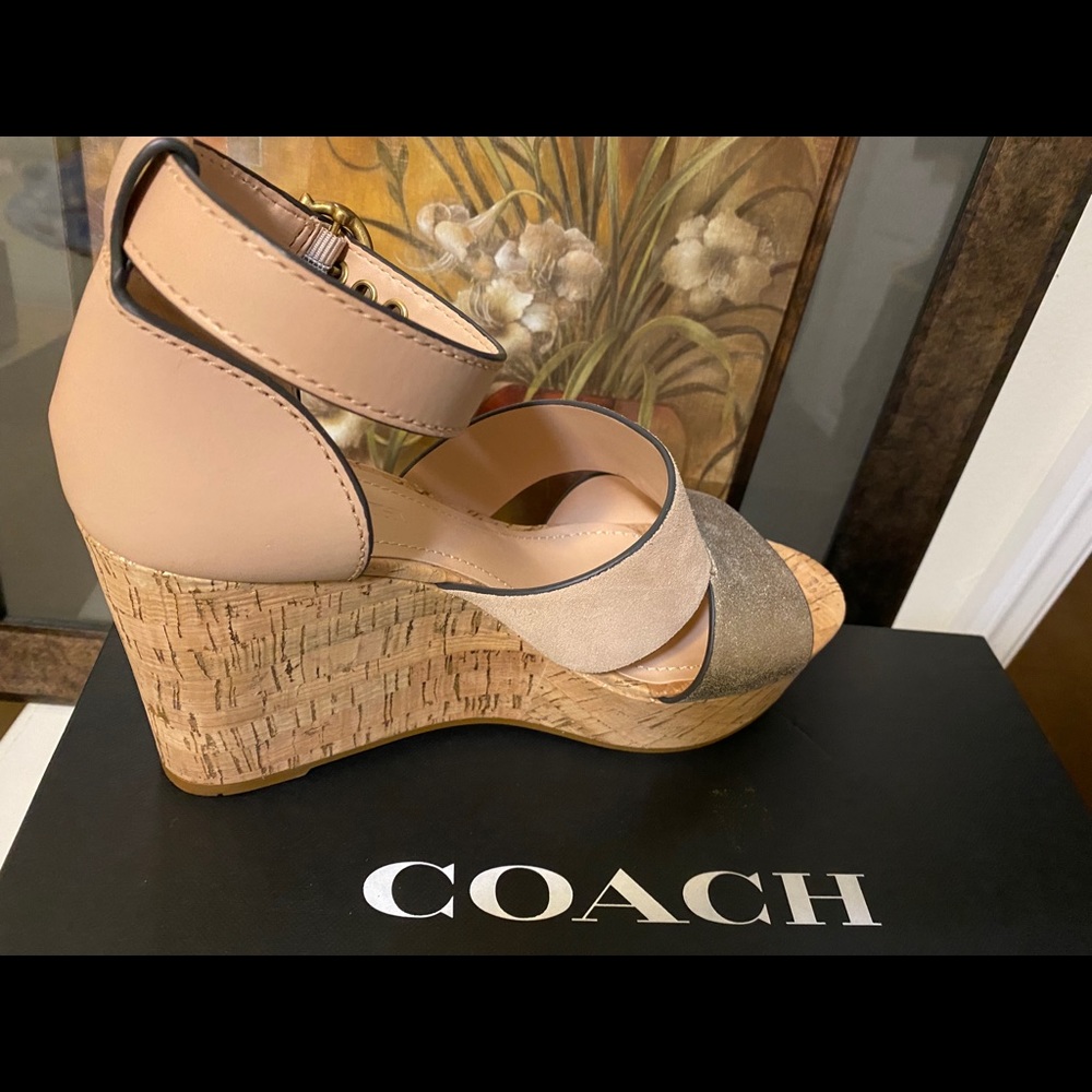 Coach platform sandals